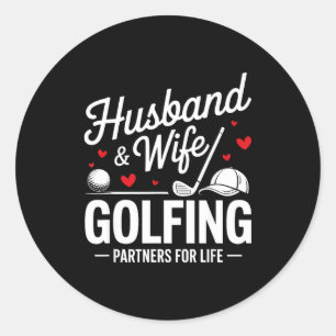 Golffpartners Echtparen Ronde Sticker