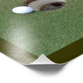 Golffrustratie foto-uitbreiding. foto afdruk (Hoek)