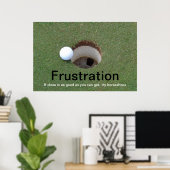 Golffrustratie-poster Poster (Thuiskantoor)