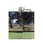 Golfgamecomponent, met vinyl beklede heupkolf heupfles (Achterkant)