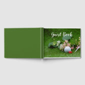 Golfgastenboek met golfbal en t-shirt op flora gastenboek (Volledig)