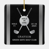 Golfgat in één keramisch Ornament (Achterkant)