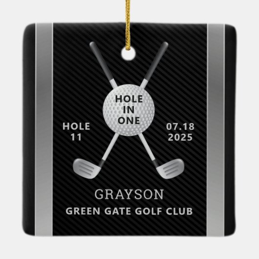 Golfgat in één keramisch Ornament (Achterkant)