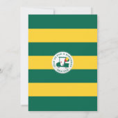 Golfgat in één verjaardagsuitnodiging kaart (Achterkant)