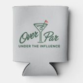 Golfgeschenk boven par en onder invloed Golf Blikjeskoeler (Voorkant)