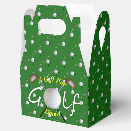 Golfgeschenkdoos Bedankdoosjes (Geopend)