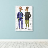 GolfGiraffes Canvas Afdruk (Insitu (Houten vloer))