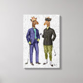 GolfGiraffes Canvas Afdruk (Voorkant)