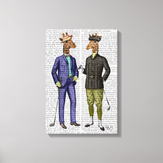 GolfGiraffes Canvas Afdruk (Voorkant)
