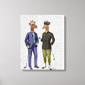 GolfGiraffes Canvas Afdruk (Voorkant)