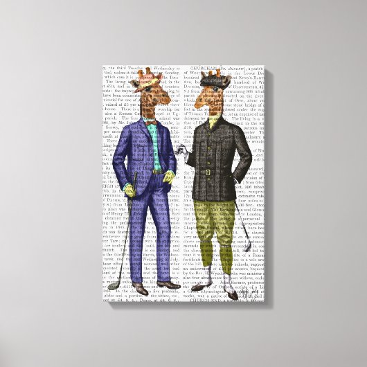 GolfGiraffes Canvas Afdruk (Voorkant)