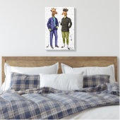 GolfGiraffes Canvas Afdruk (Insitu (Slaapkamer))