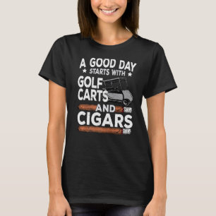Golfgleuf en sigaren, rokergulf t-shirt