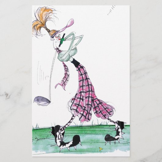 golfgolf met volle vleugels , tony fernandes briefpapier (Voorkant)