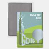 Golfgolfclub resort magneet (Voorkant / Achterkant)