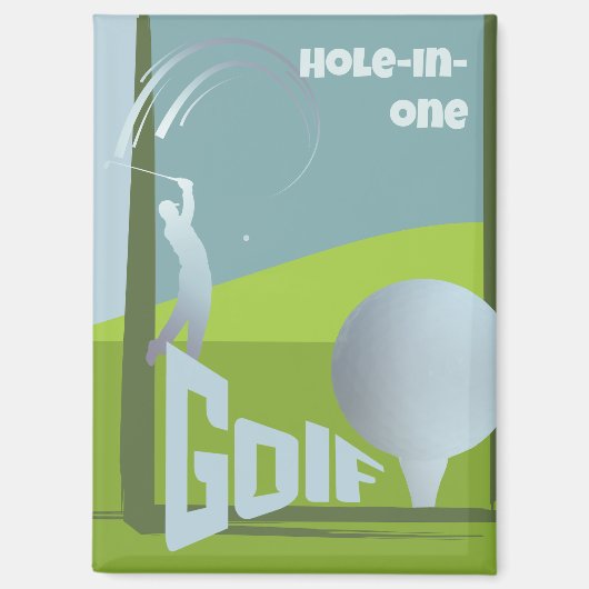 Golfgolfclub resort magneet (Voorkant)