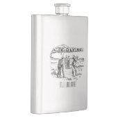 Golfgolfer  Golfspeler Flacon (Rechts)