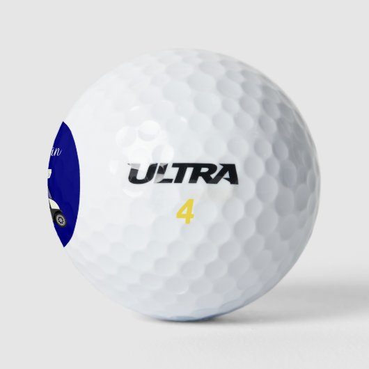 Golfgolfkar gepersonaliseerde golfballen (Logo)