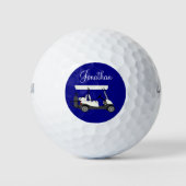 Golfgolfkar gepersonaliseerde golfballen (Voorkant)