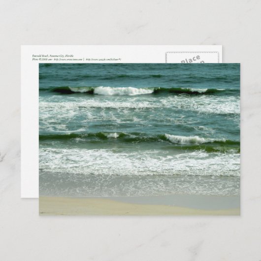 Golfgolven Briefkaart (Voorkant / Achterkant)