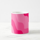 Golfgradiënt van roze golvende oceaan koffiemok (Center)