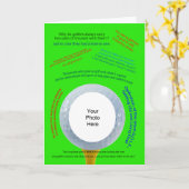 Golfgrappen Fotokaart Kaart (Gele Bloem)