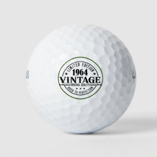 Golfgrappige gezegde golfer werd geboren in 1964 golfballen
