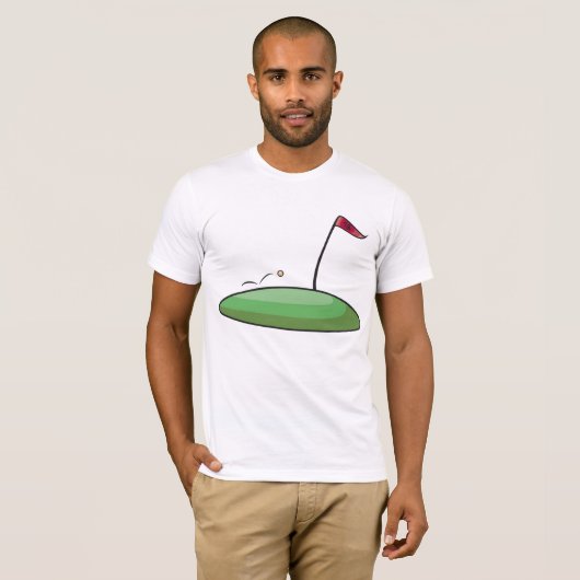 Golfgroen 18e Hole Mannen T-shirt (Voorkant volledig)