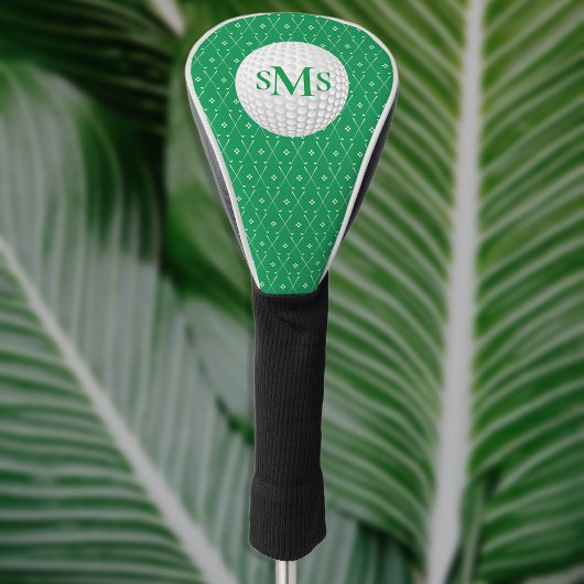 Golfgroen 3 Initiaal Monogram Golfheadcover
