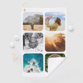 Golfhanddoek 6 Foto Sjabloon afgeronde (Insitu)