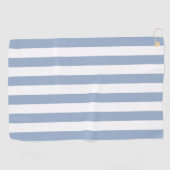 Golfhanddoek Blauw & Witte Streep (Horizontaal)