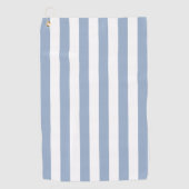 Golfhanddoek Blauw & Witte Streep (Voorkant)