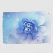 Golfhanddoek - Blauwe bloem (Horizontaal)
