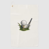 Golfhanddoek cadeau voor vader Vaderdag (Voorkant)