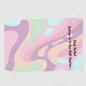 Golfhanddoek Gelukkige Kleurrijke Pastel (Horizontaal)