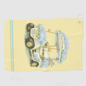 Golfhanddoek | Hydrangea Bloem Fairway Cadeau (Horizontaal)
