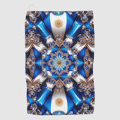 Golfhanddoek met Argentijnse kleuren (Voorkant)