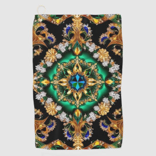 Golfhanddoek met Braziliaanse kleuren