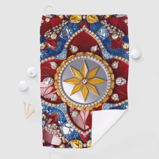 Golfhanddoek met Colombiaanse kleuren (Insitu)