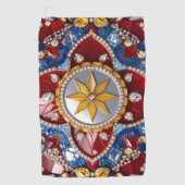 Golfhanddoek met Colombiaanse kleuren (Voorkant)