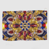 Golfhanddoek met Colombiaanse kleuren (Horizontaal)