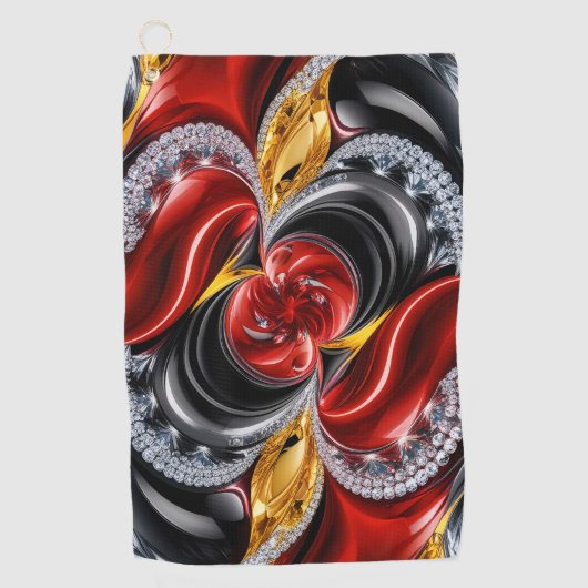 Golfhanddoek met Duitse kleuren (Voorkant)