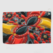 Golfhanddoek met Duitse kleuren (Horizontaal)