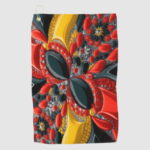 Golfhanddoek met Duitse kleuren