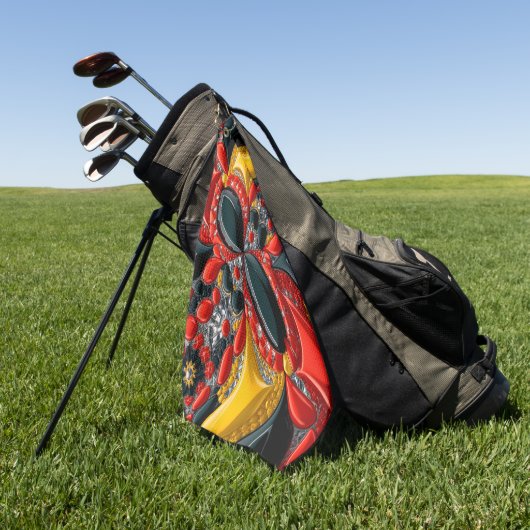 Golfhanddoek met Duitse kleuren (Groen)