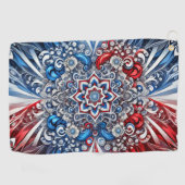 Golfhanddoek met Franse kleuren Design (Horizontaal)