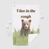 Golfhanddoek met grizzly beer cub (Insitu)