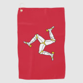 Golfhanddoek met Isle of Man vlag, Verenigd Konink (Voorkant)