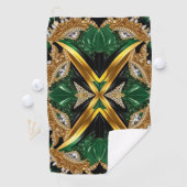 Golfhanddoek met Jamaicaanse kleuren (Insitu)