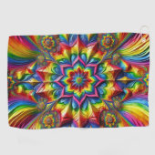 Golfhanddoek met LGBTQ kleuren (Horizontaal)